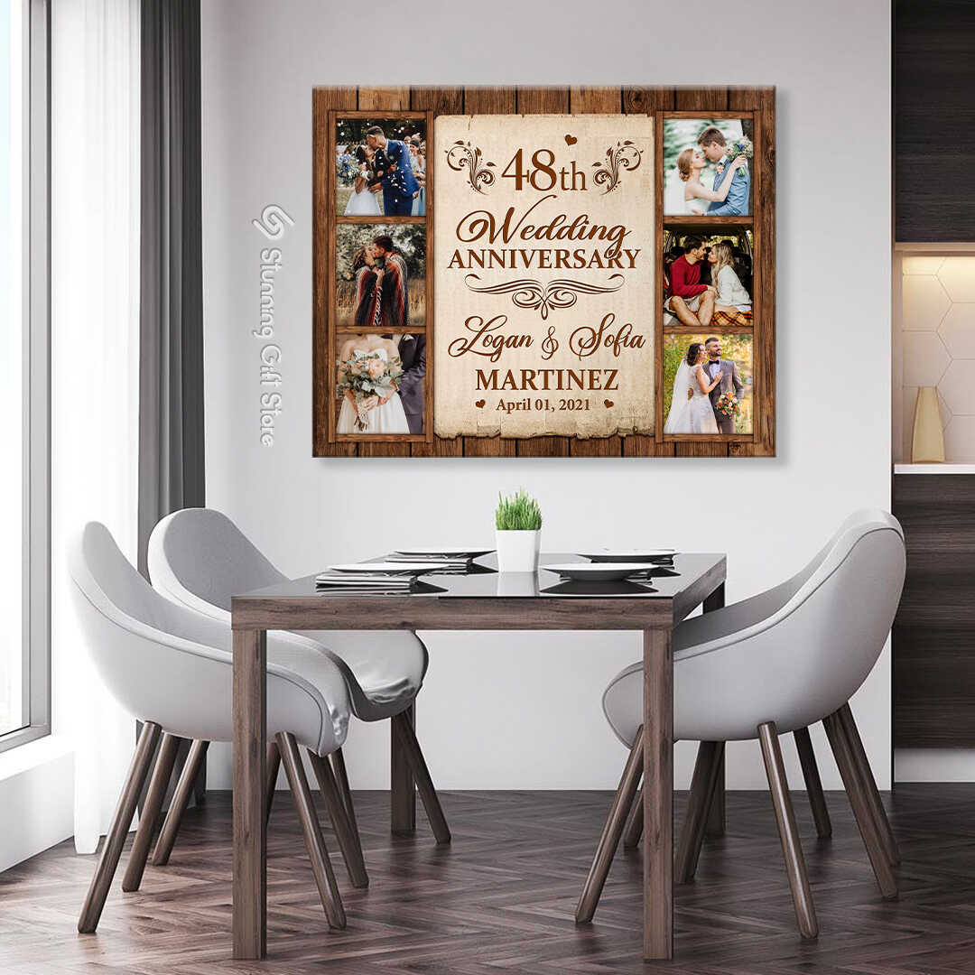Traditional gift for 48th wedding anniversary | Beachweddingtips.com