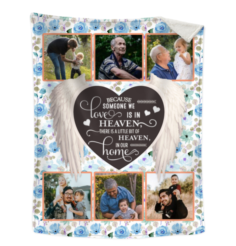 Memory Photo Collage Blanket, Funeral Gift, Unique Sympathy Gifts, In Loving Memory Gifts