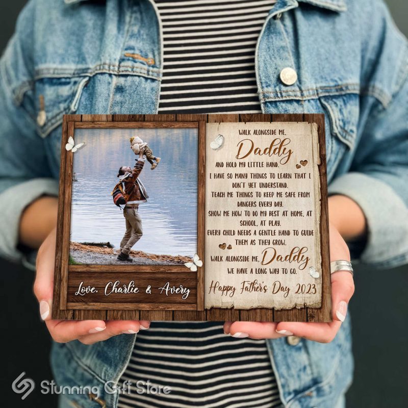 Best Fathers Day Gift for Dad, Personalized Dad Picture Frame, Walk ...