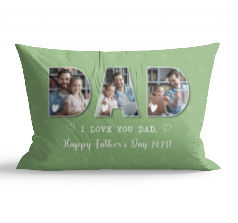 DAD Pillow, Best Dad Photo Cushion, Best Dad Pillow, Gift For Father Day, Personalize Cushion With Dad Photos