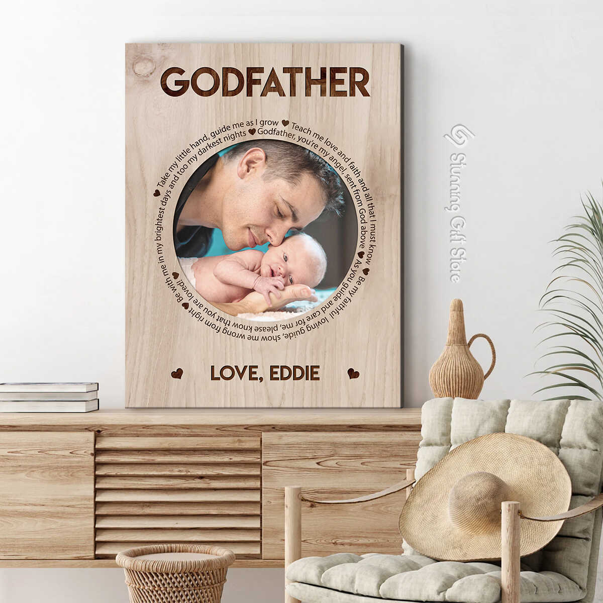 GODFATHER Survival Kit – Thank You Gift For Christening Or Baptism (Free Name & Date)