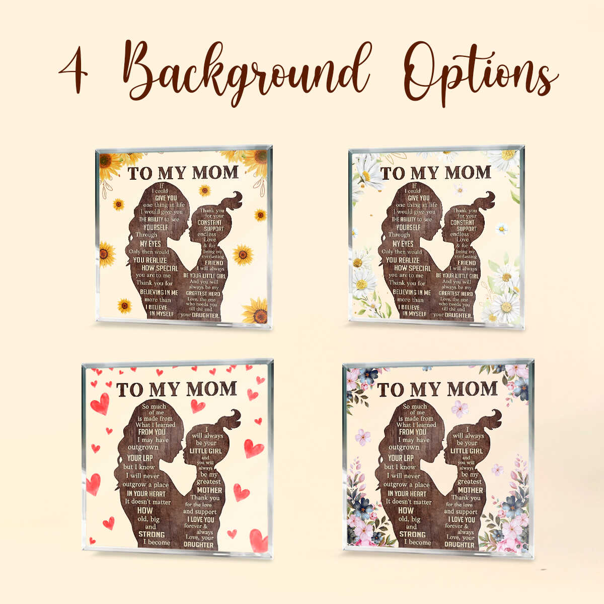 Heart Shape Mum Gift Plaque – Fabiolous 3D Prints – Perfect For Mother's Day Or Birthday