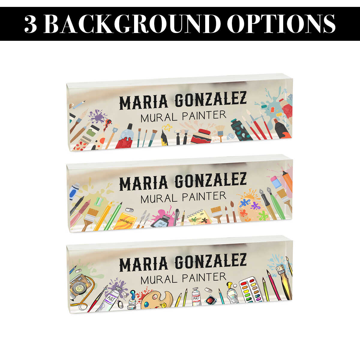 Artist Name Plates
