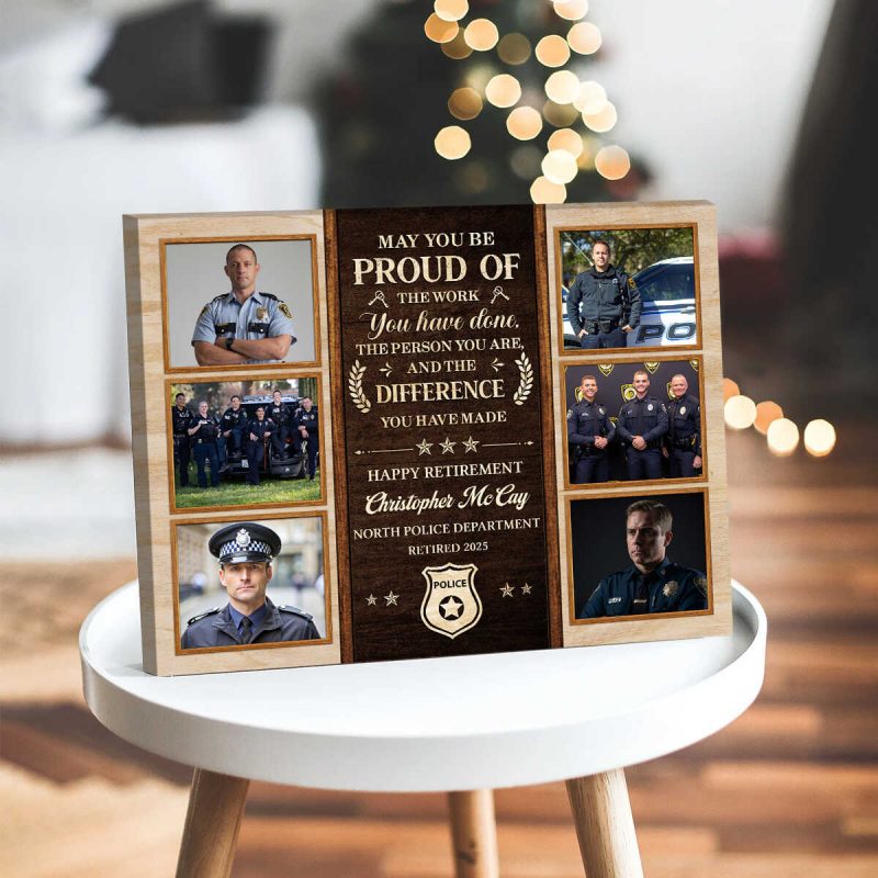 Personalized Police Officer Retirement Gift, Custom Police Retirement ...