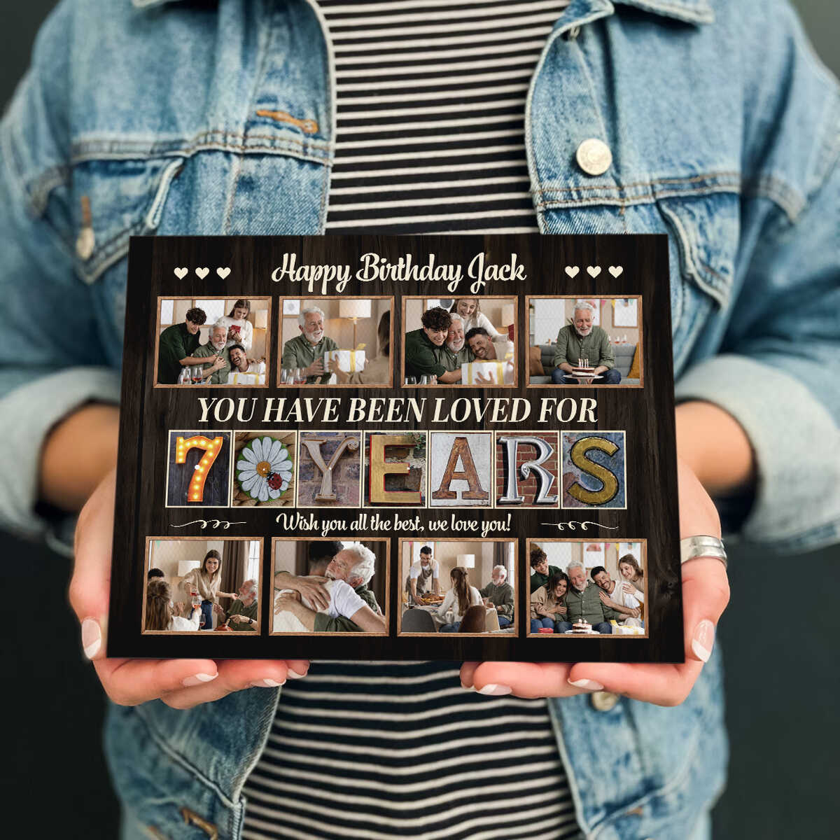 Personalized 70 Years Birthday Gift, Custom 70th Birthday Photo Collage, Keepsake Gift For 70th birthday, Unique 70th Birthday Gift Idea 1 Personalized 70 Years Birthday Gift, Custom 70th Birthday Photo Collage, Keepsake Gift For 70th birthday, Unique 70th Birthday Gift Idea