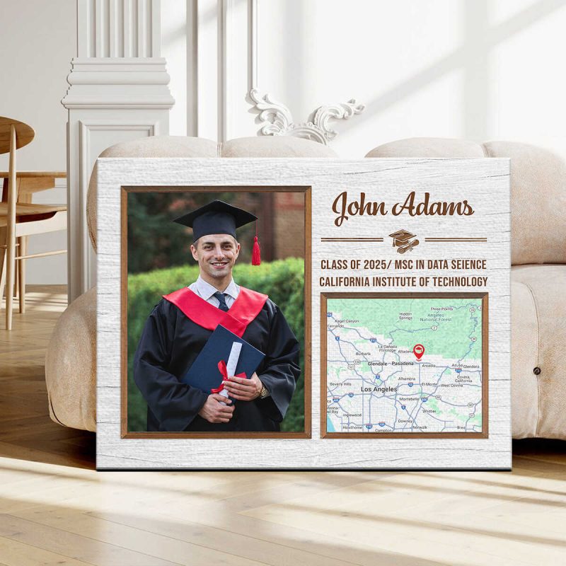 Personalized Graduation Map Gift, Graduation Map Art, Custom Graduation ...