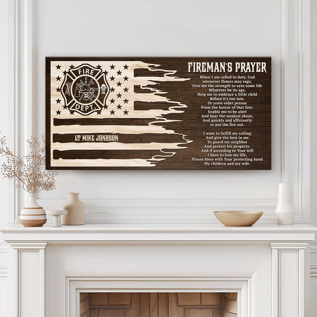 Firefighters Prayer Plaque