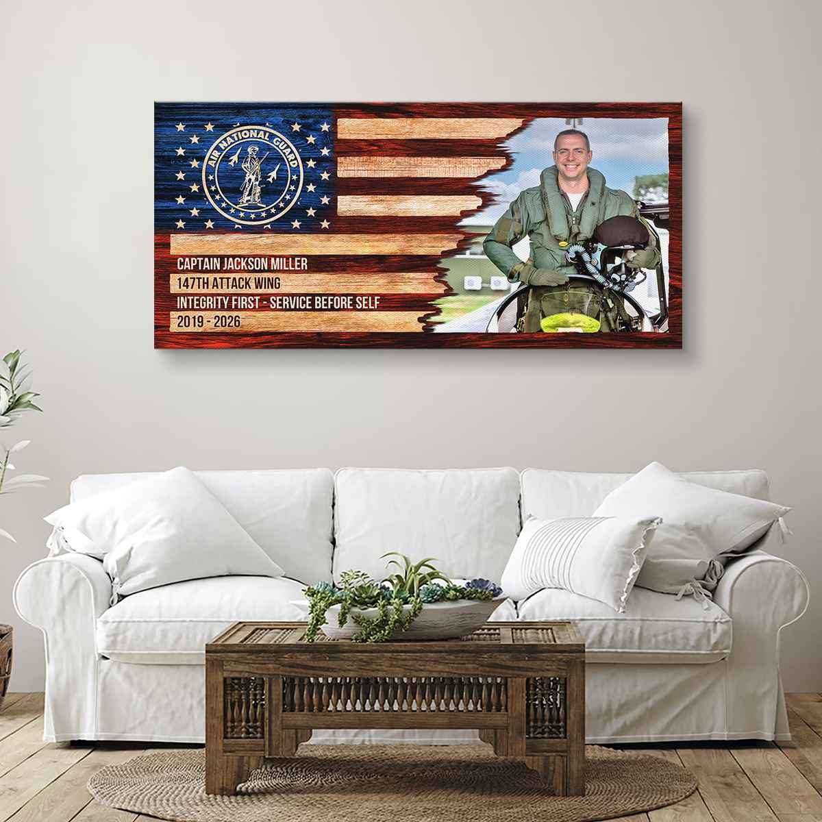 US Air National Guard Retirement Gift, Military Service Honor Wall Art, Personalized Veteran Wall Art, Retirement Appreciation Patriotic Gift 1 US Air National Guard Retirement Gift, Military Service Honor Wall Art, Personalized Veteran Wall Art, Retirement Appreciation Patriotic Gift