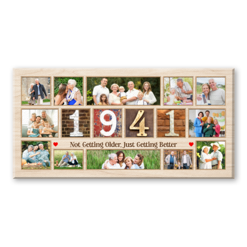Custom 85th Birthday Gift for Grandpa, Personalized Milestone Birthday Present, Born in 1941, 85th Birthday Gift For Mom