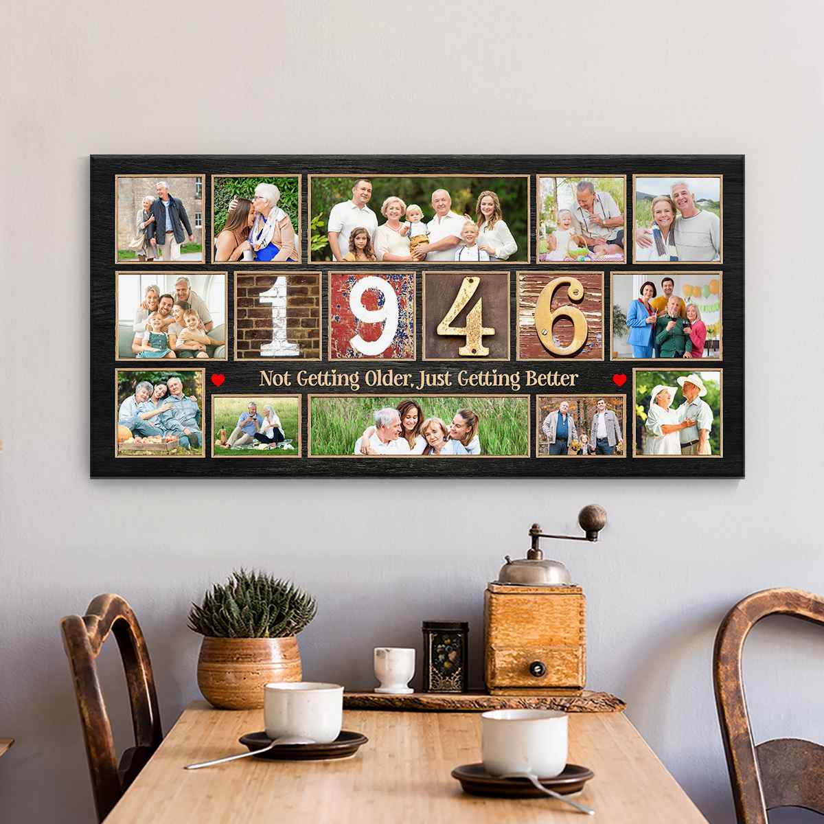 80th Birthday Gift Ideas, Born in 1946 Photo Collage Canvas, Born in 1946 Gift, Custom 80th Birthday for Dad, Birthday Gift For Grandma 1 80th Birthday Gift Ideas, Born in 1946 Photo Collage Canvas, Born in 1946 Gift, Custom 80th Birthday for Dad, Birthday Gift For Grandma