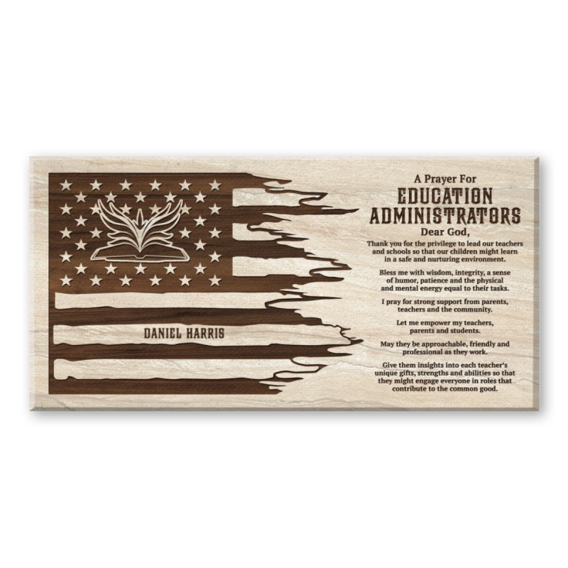 School Leadership Prayer Wall Art, Education Administrator Appreciation Gift, School Office Decor, Principal Appreciation Gift