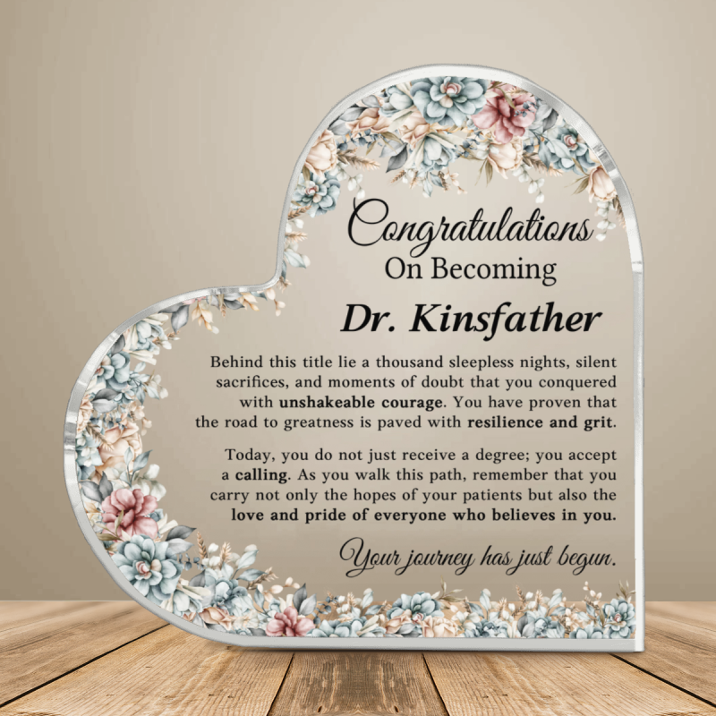 Personalized Medical School Graduation Gift, Gift For New Doctor, Graduation Memory Keepsake For New Med School, New Doctor Gift For Daughter