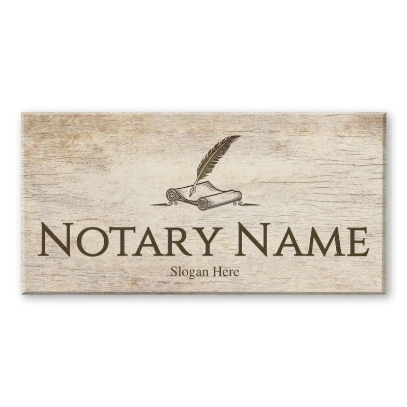 Personalized Notary Public Office Decor – Custom Notary Logo Canvas Wall Art