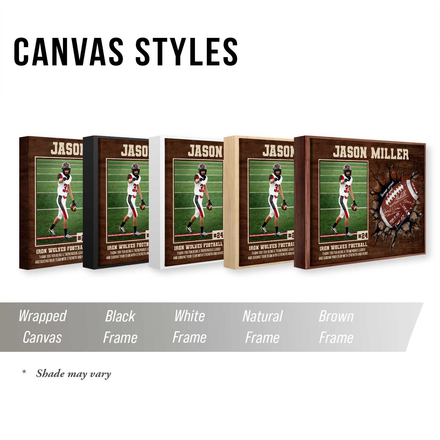 American Football Player Signature Canvas, Custom Football Guest Book, Senior Night Keepsake Gift, American Football Player Gift 1 American Football Player Signature Canvas, Custom Football Guest Book, Senior Night Keepsake Gift, American Football Player Gift