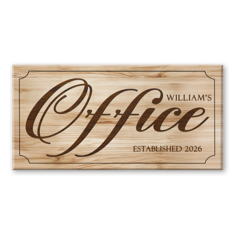 Custom Office Name Canvas Wall Art, Office Sign With Name, Modern Business Workspace Art, Personalized Company Branding Decor