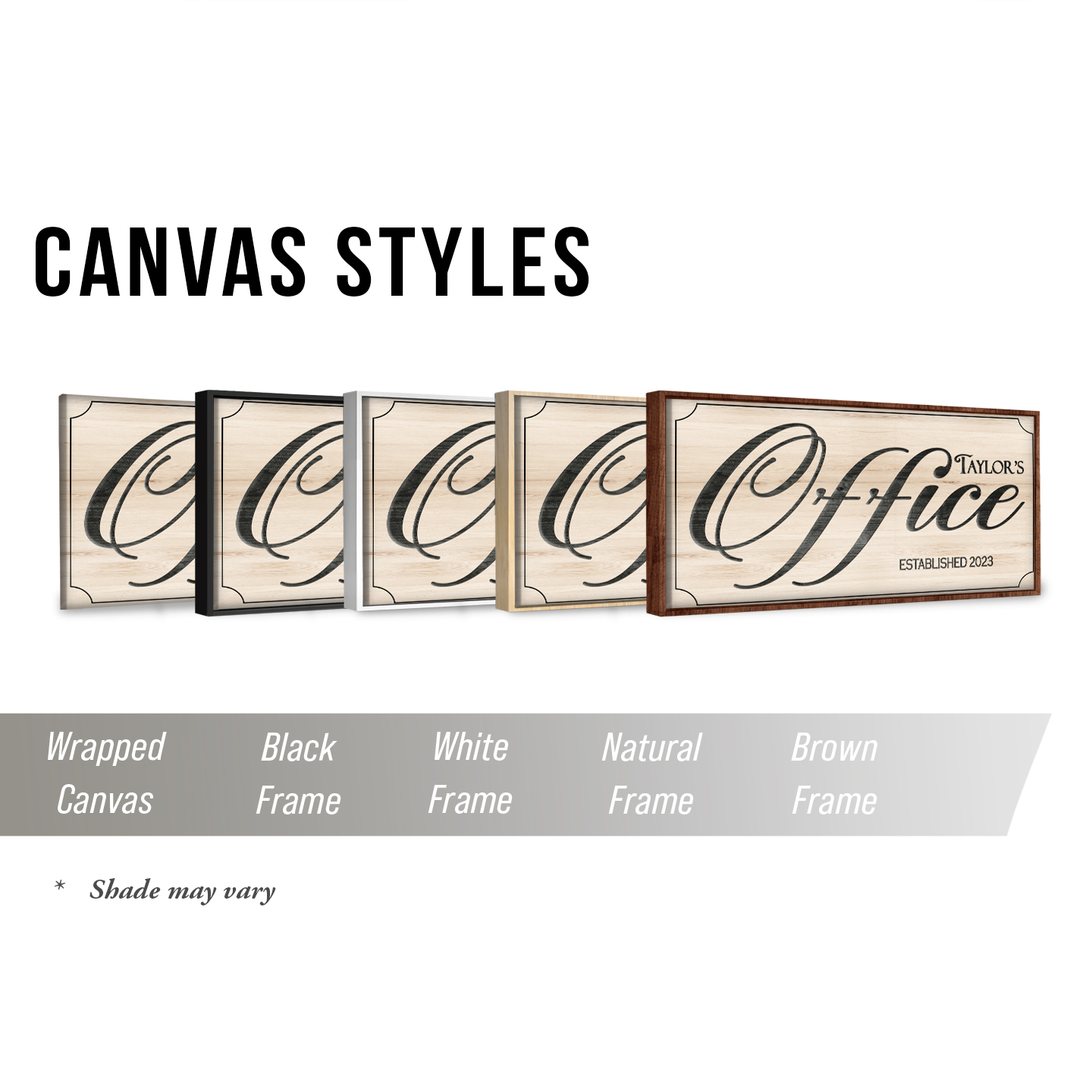 Custom Office Name Canvas Wall Art, Office Sign With Name, Modern Business Workspace Art, Personalized Company Branding Decor