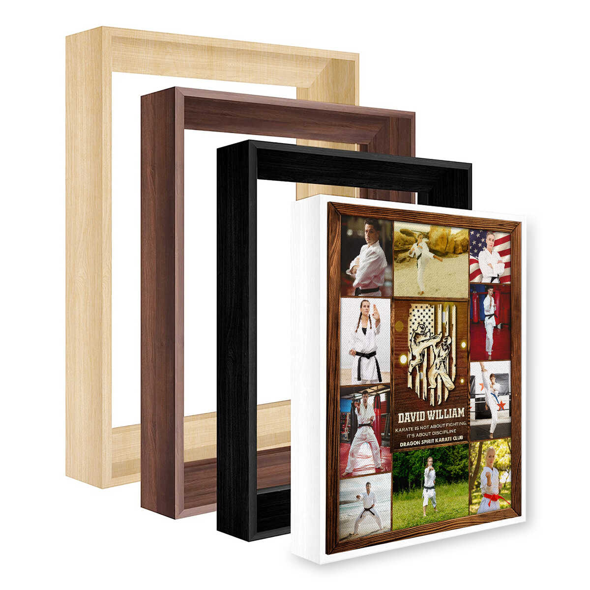 Personalized Karate Photo Collage Canvas, Karate Gift, Karate Appreciation Gift, Karate Coach Gift, Custom Gift for Karate Students