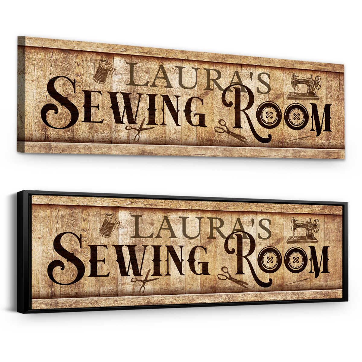 Sewing Room Canvas Wall Sign, Personalized Name Art Print, Gift For Sewing Enthusiast, Farmhouse Gift, Sewing Gift 1 Sewing Room Canvas Wall Sign, Personalized Name Art Print, Gift For Sewing Enthusiast, Farmhouse Gift, Sewing Gift