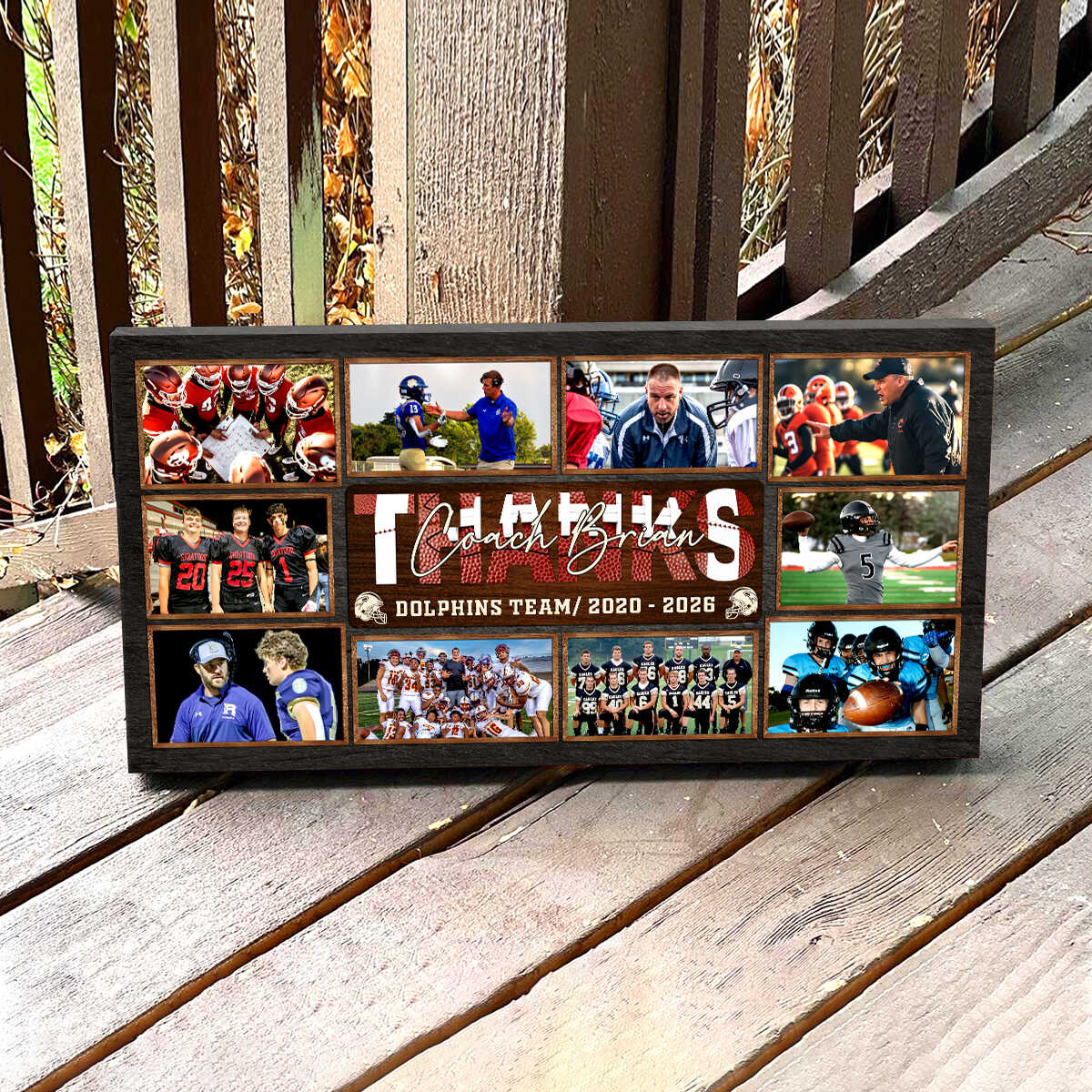 Football Coach Photo Gift, Youth Football Thank You Gift, Custom Coach Gift, Coach Team Photo Canvas 1 Football Coach Photo Gift, Youth Football Thank You Gift, Senior Night Coach Gift, Coach Team Photo Canvas