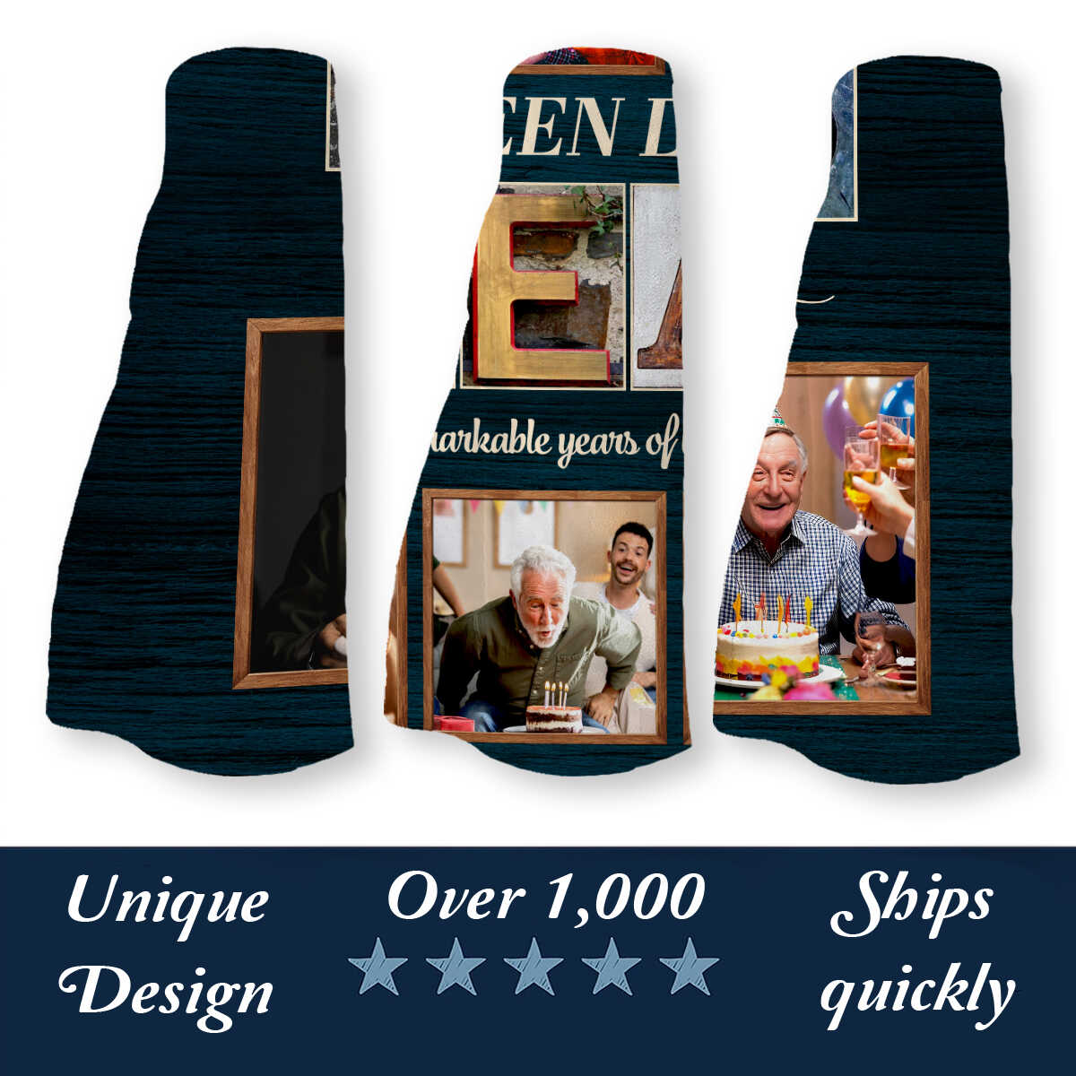 60 Years Birthday Blanket, Custom 60th Birthday Photo Collage, 60 Years Loved Blanket, Unique 60 Years Old Gift Idea