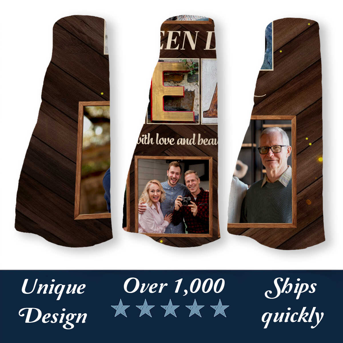 45 Years Birthday Blanket, Custom 45th Birthday Photo Collage, 45 Years Loved Blanket, Unique 45 Years Old Gift Idea