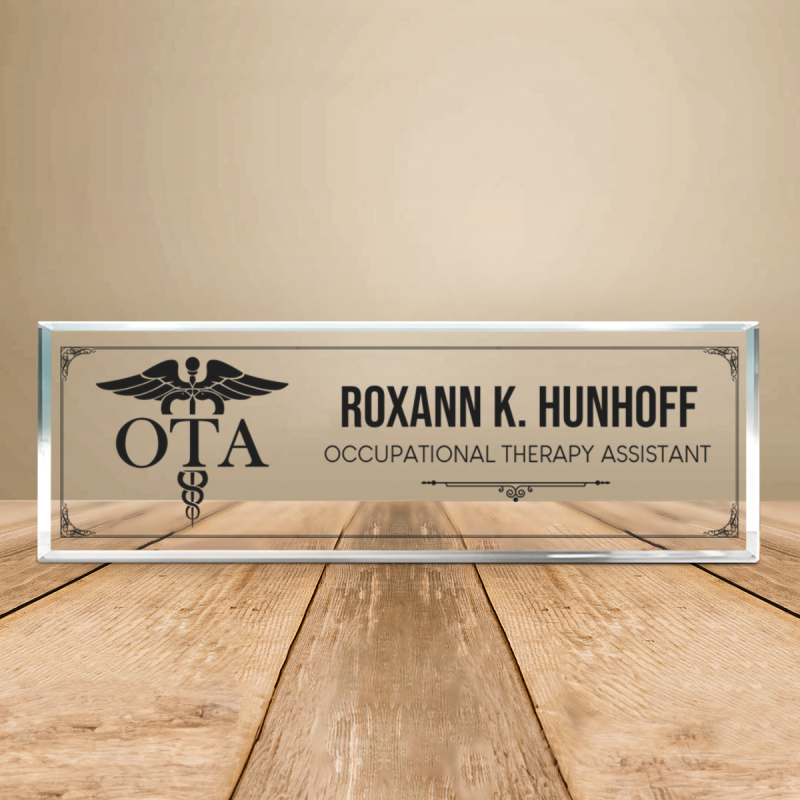 Personalized Occupational Therapy Assistant Desk Name, OTA Gift, Custom OTA Desk Name, OTA Graduation Gift