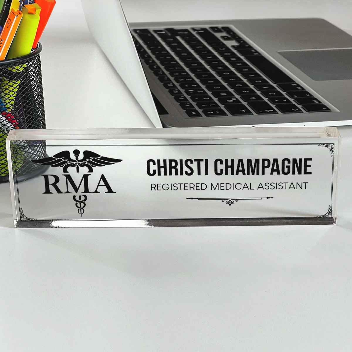 Personalized Registered Medical Assistant Desk Name, RMA Gift Ideas, RMA Graduation Gift, RMA Office Decor 1 Personalized Registered Medical Assistant Desk Name, RMA Gift Ideas, RMA Graduation Gift, RMA Office Decor