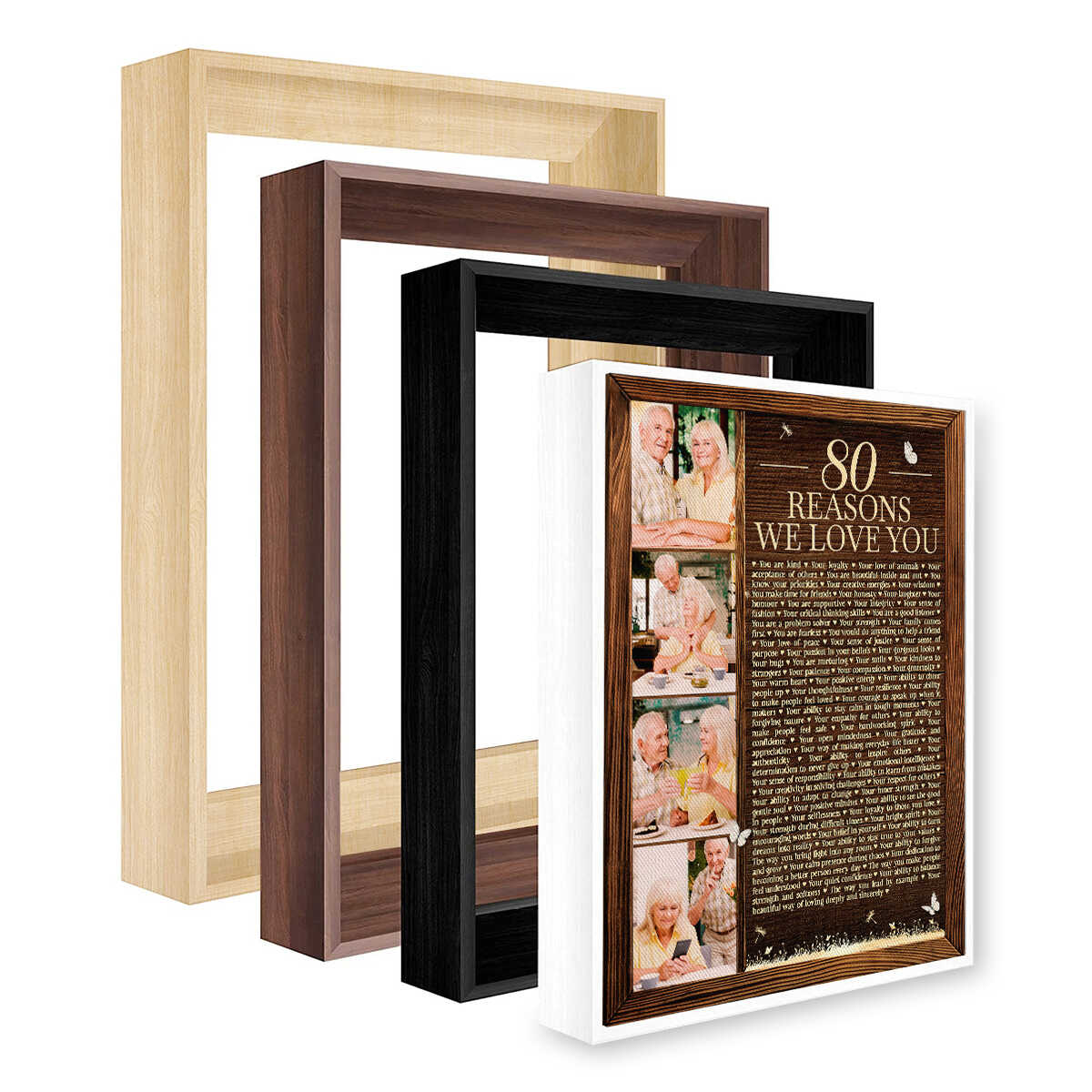 80 Reasons We Love You Personalized Photo Collage Canvas, 80th Birthday Present, 80th Birthday Gift for Him for Her, 80 Things About Dad Birthday, Mom’s 80th Anniversary 1 80 Reasons We Love You Personalized Photo Collage Canvas, 80th Birthday Present, 80th Birthday Gift for Him for Her, 80 Things About Dad Birthday, Mom’s 80th Anniversary