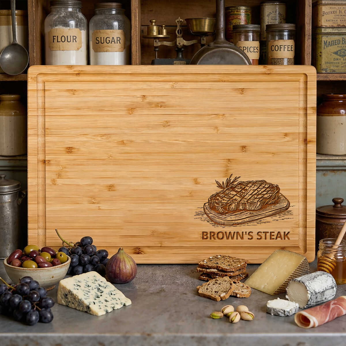 Personalized Steak Cutting Board for Dad, Father's Day BBQ Gift, Custom Tomahawk Steak BBQ Gift, Custom Meat Board Personalized Grilling Gifts 1 Personalized Steak Cutting Board for Dad, Father's Day BBQ Gift, Custom Tomahawk Steak BBQ Gift, Custom Meat Board Personalized Grilling Gifts
