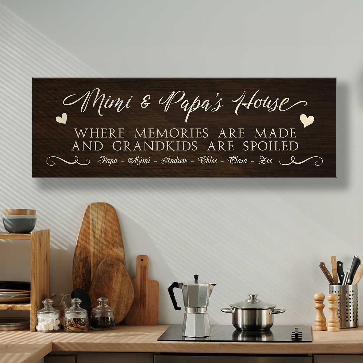 Mimi and Papa's House Canvas, Personalized Mimi and Papa Sign Canvas, Custom Grandparents House Canvas, Where Memories Are Made Wall Art, Grandparent's Day Gift 1 Mimi and Papa's House Canvas, Personalized Mimi and Papa Sign Canvas, Custom Grandparents House Canvas, Where Memories Are Made Wall Art, Grandparent's Day Gift