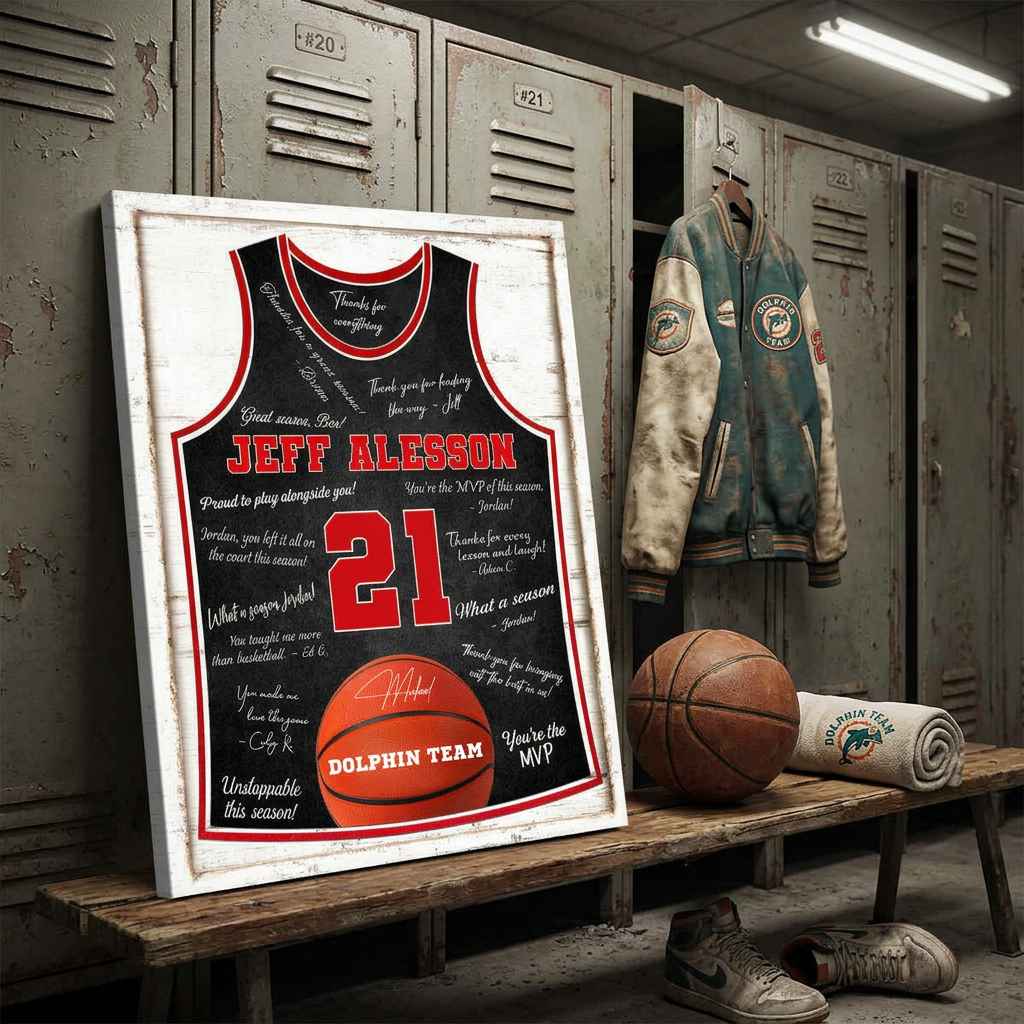 Custom Basketball Gift for Player, End of Season Team Gift, Custom Jersey Signature Guest Book Canvas, Senior Night Basketball Player Gift, Team Signature Guest Book 1 Custom Basketball Gift for Player, End of Season Team Gift, Custom Jersey Signature Guest Book Canvas, Senior Night Basketball Player Gift, Team Signature Guest Book