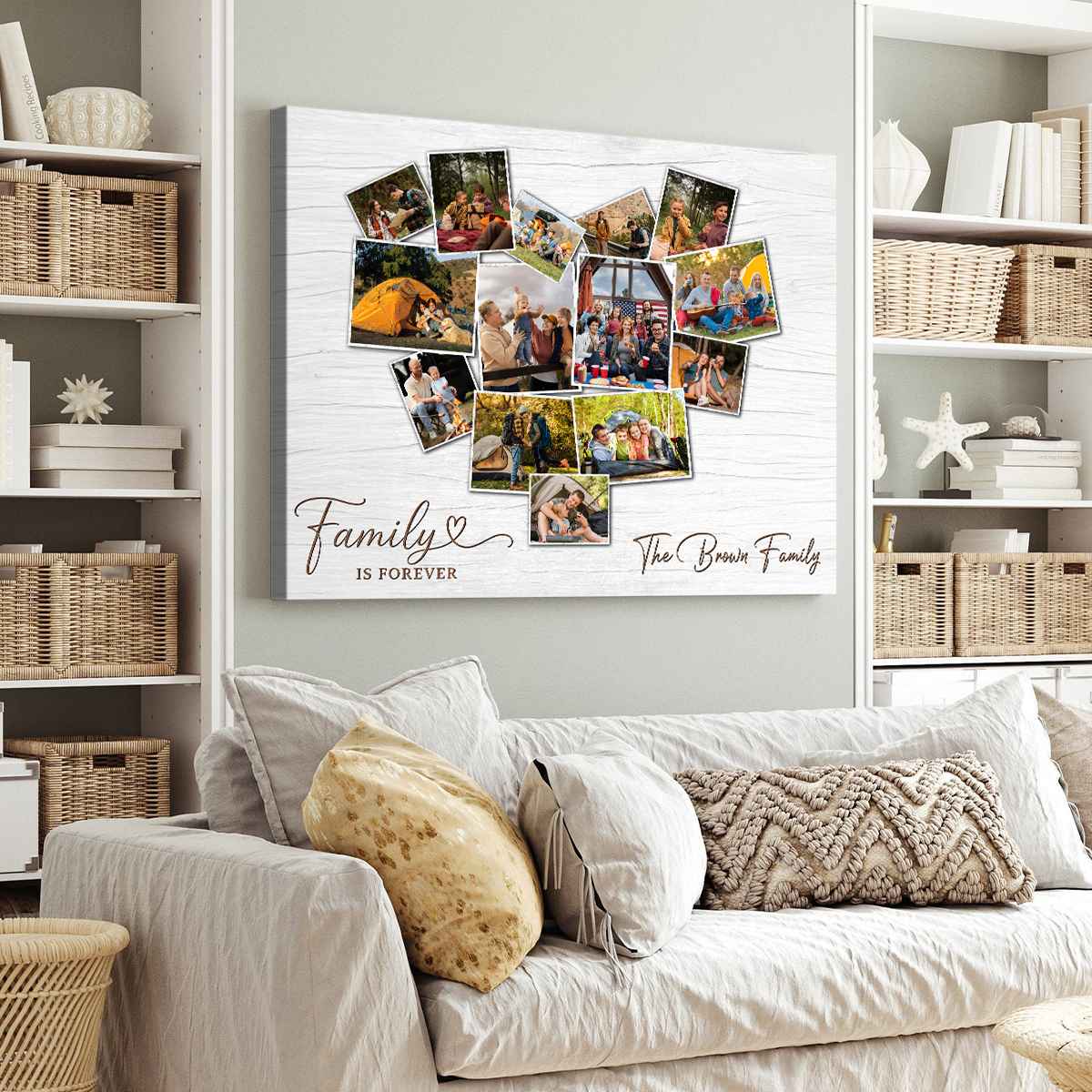 Custom Heart Photo Collage Canvas, Personalized Message and Photos Canvas, Custom Family Memories Gift, Heart Photo Collage Housewarming Gift, Family Gift Ideas 1 Custom Heart Photo Collage Canvas, Personalized Message and Photos Canvas, Custom Family Memories Gift, Heart Photo Collage Housewarming Gift, Family Gift Ideas