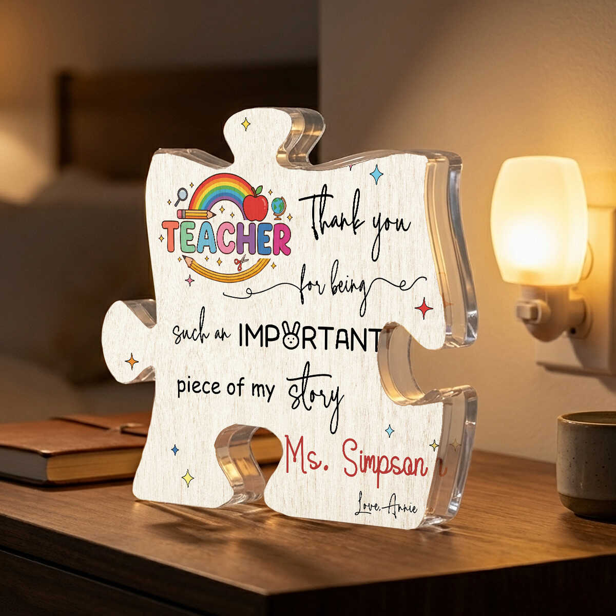 Teacher Appreciation Puzzle Plaque, Thank You Teacher Gift, Custom Teacher Appreciation Sign, End Of Year Teacher Gift, Classroom Keepsake, Gift From Student 1 Teacher Appreciation Puzzle Plaque, Thank You Teacher Gift, Custom Teacher Appreciation Sign, End Of Year Teacher Gift, Classroom Keepsake, Gift From Student
