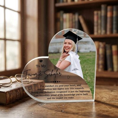Custom Scholar Gift Idea, To My Favorite Scholar Photo Gift, Personalized Graduation Gift for Her, Master Phd Milestone Gift, University Graduation Gift