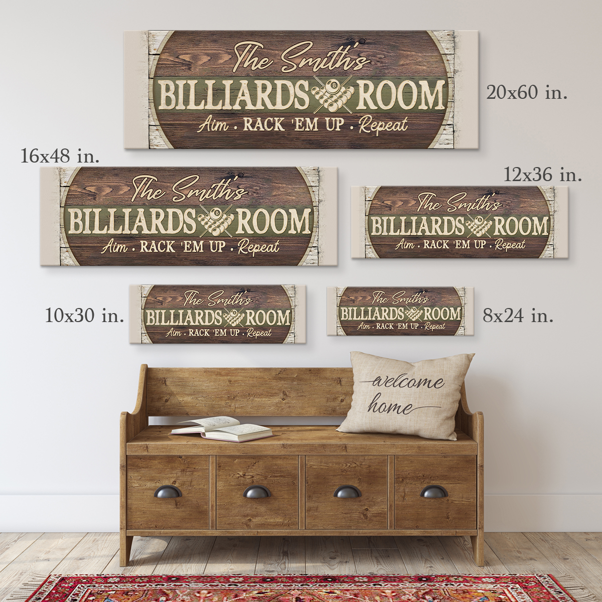 Personalized Billiards Room Canvas Sign, Vintage Billiards Room Decor, Custom Pool Hall Decor, Billiards Name Wall Art 1 Personalized Billiards Room Canvas Sign, Vintage Billiards Room Decor, Custom Pool Hall Decor, Billiards Name Wall Art