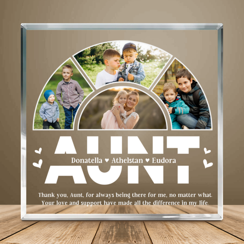 Custom Aunt Photo Gift, Personalized Auntie Gift from Nephew, New Aunt Gift, Customized Auntie Birthday Gift Ideas