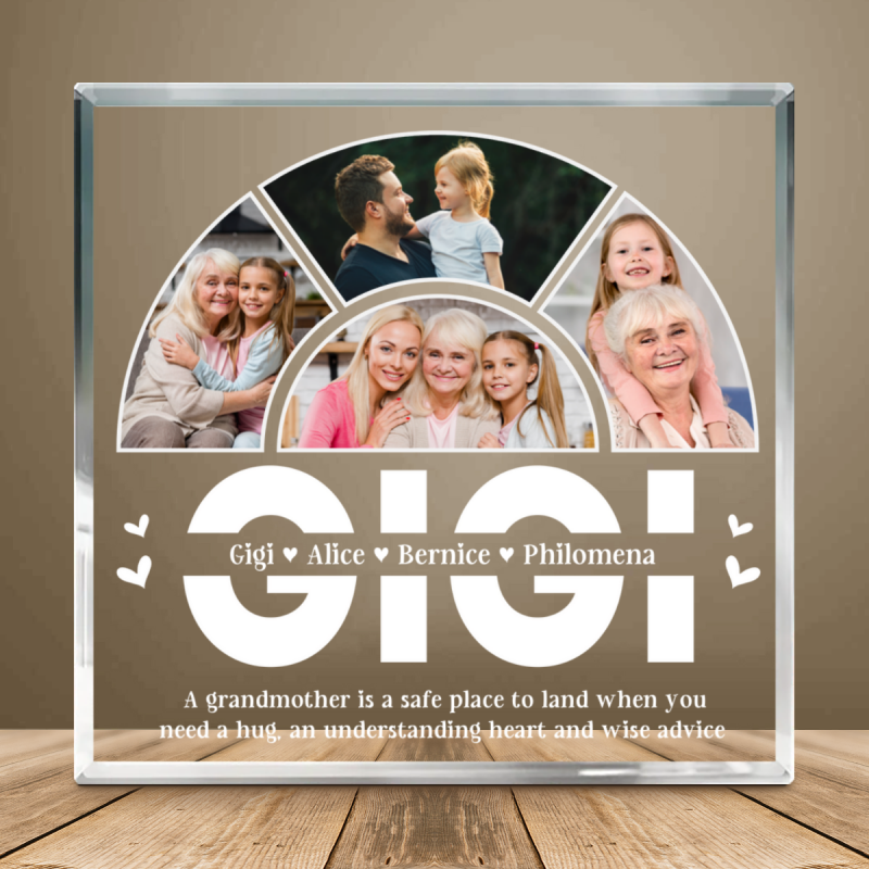 Custom Grandma Photo Gift,  Personalized Gigi Gift, Gigi Birthday Gift, Best Grandma Ever Plaque, Gift for Grandmother from Grandkids