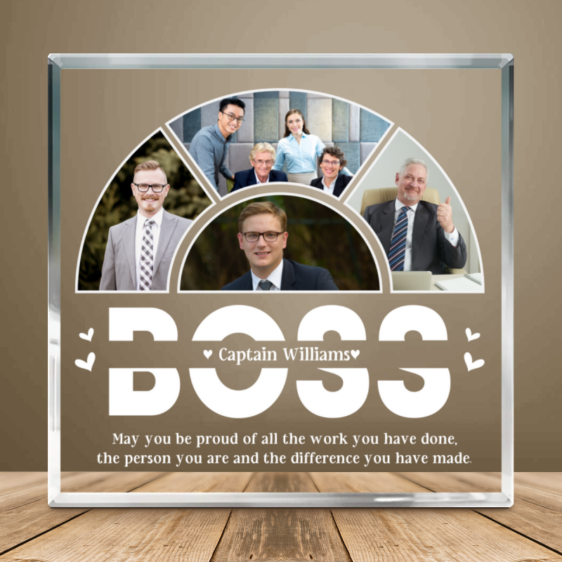Farewell Gift for Boss, Boss Promotion Plaque, National Boss's Day Gift, Boss Birthday Gift, Thank You Gift for Boss from Staff