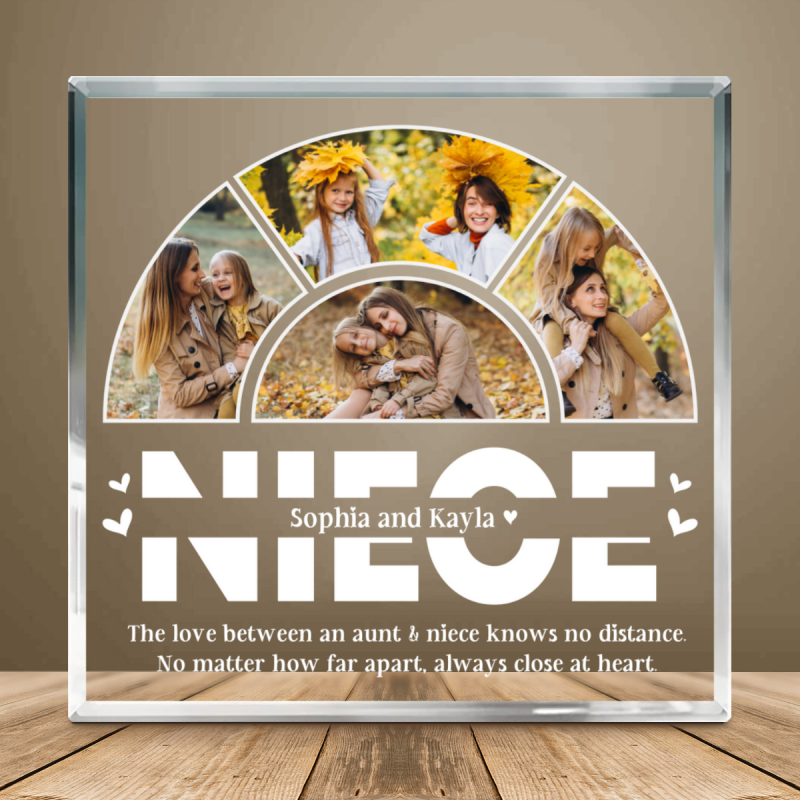 Personalized Niece Gift, Custom Acrylic Photo Block, Best Niece Ever Plaque, Niece Birthday Gift, Gift for Niece from Aunt Uncle