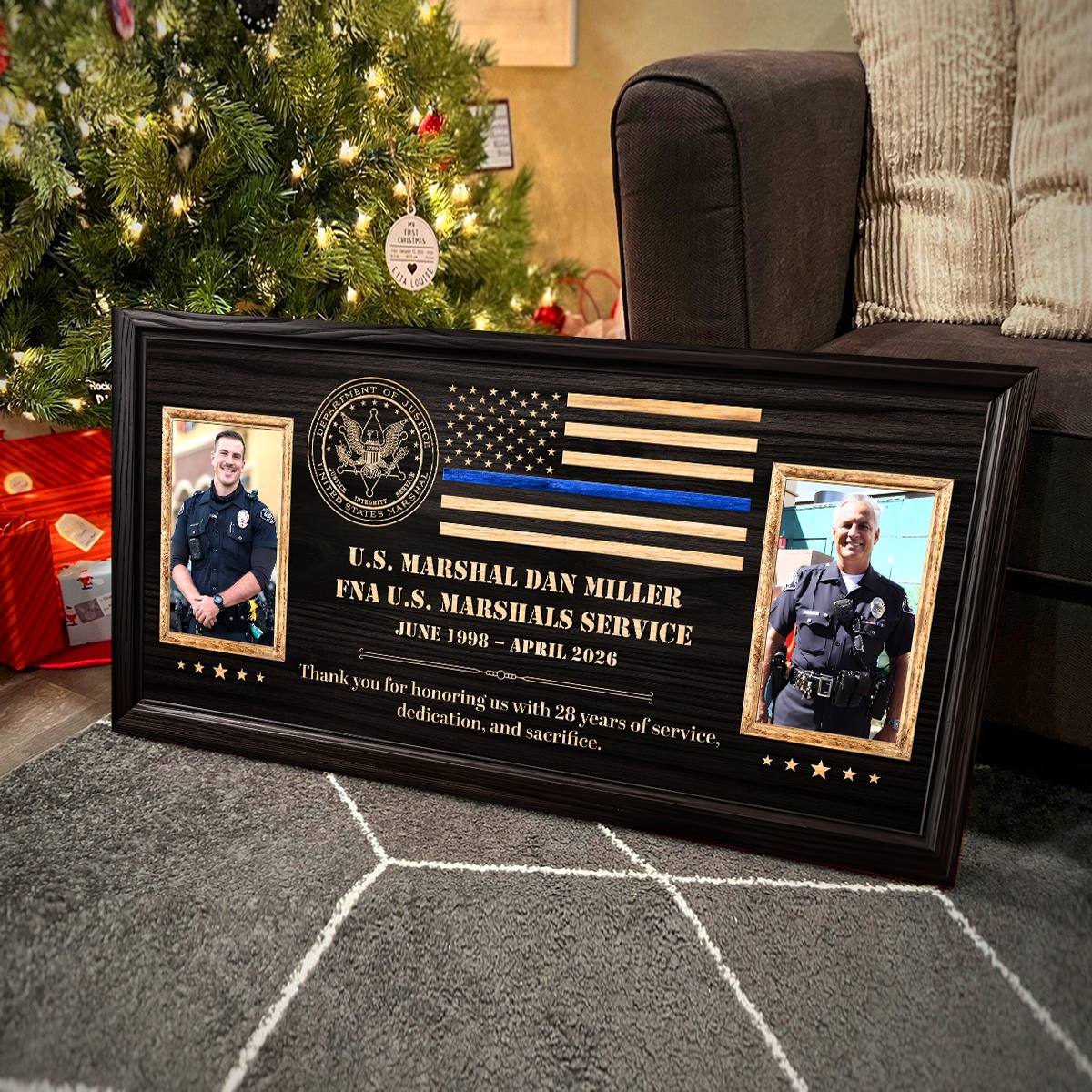 U.S. Marshal Retirement Gift, Personalized US Marshals Service Canvas, Personalized Police Retirement Plaque, Law Enforcement Years of Service Gift, Custom US Marshal Retirement Gift 1 U.S. Marshal Retirement Gift, Personalized US Marshals Service Canvas, Personalized Police Retirement Plaque, Law Enforcement Years of Service Gift, Custom US Marshal Retirement Gift