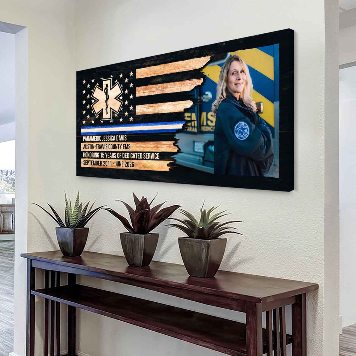 Custom Paramedic Retirement Gift, Personalized Emergency Medical Services Gift, Personalized EMS Retirement Gift, Paramedic Years of Service Gift, Paramedic Appreciation Gift