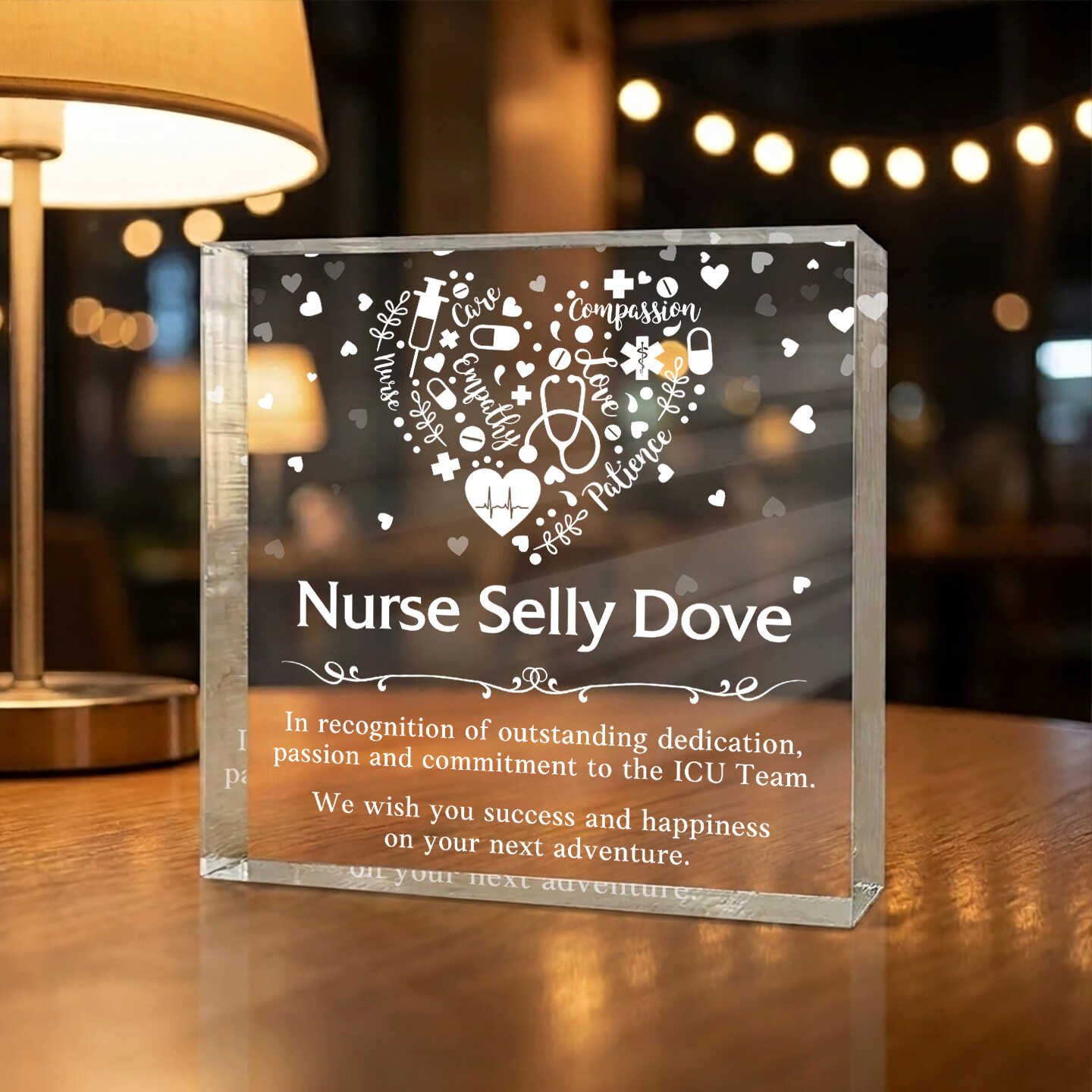 Custom Nurse Thank You Award Block, Personalized Acrylic Plaque for Nurse, Nurse Appreciation Week Gift, Healthcare Worker Appreciation Gift, Registered Nurse Thank You Gift 1 Custom Nurse Thank You Award Block, Personalized Acrylic Plaque for Nurse, Nurse Appreciation Week Gift, Healthcare Worker Appreciation Gift, Registered Nurse Thank You Gift