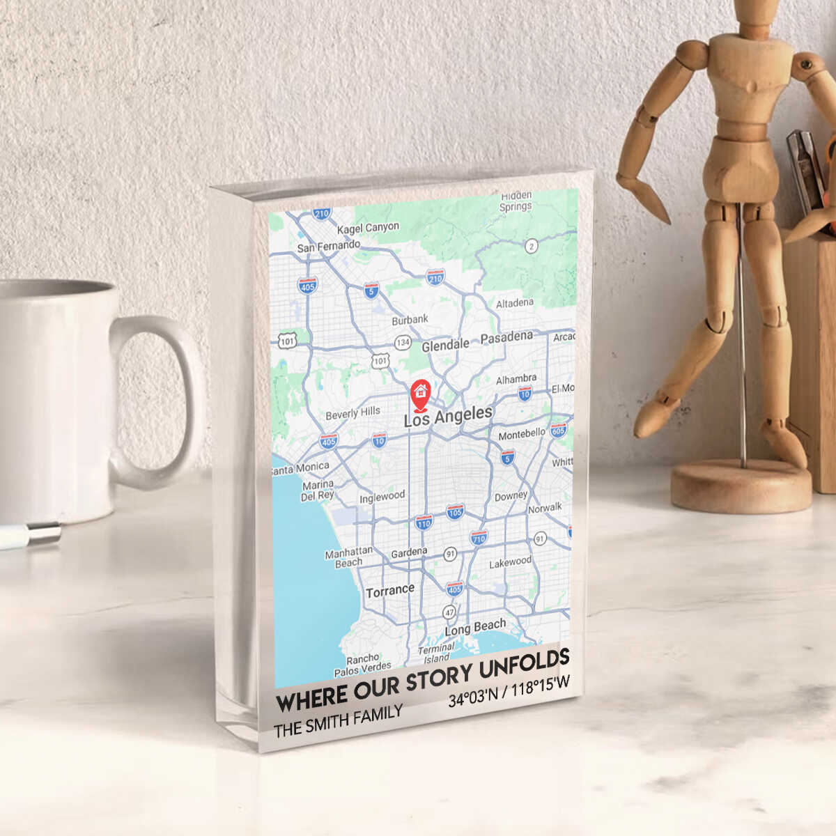 Custom Housewarming Gift, New Home Map Gift, Where Our Story Unfolds Map Plaque, First Home Map Acrylic Block, Personalized Moving Gift for Couple