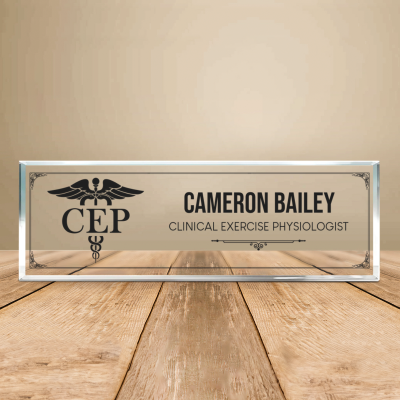 Clinical Exercise Physiologist Desk Name, Clinical Exercise Physiologist Gift, Personalized CEP Office Name Plate, Medical Office Desk Decor