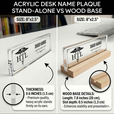 Personalized Histotechnologist Desk Name Plate, Medical Laboratory Gift, Histotech Desk Plaque, Histology Lab Office Name Sign