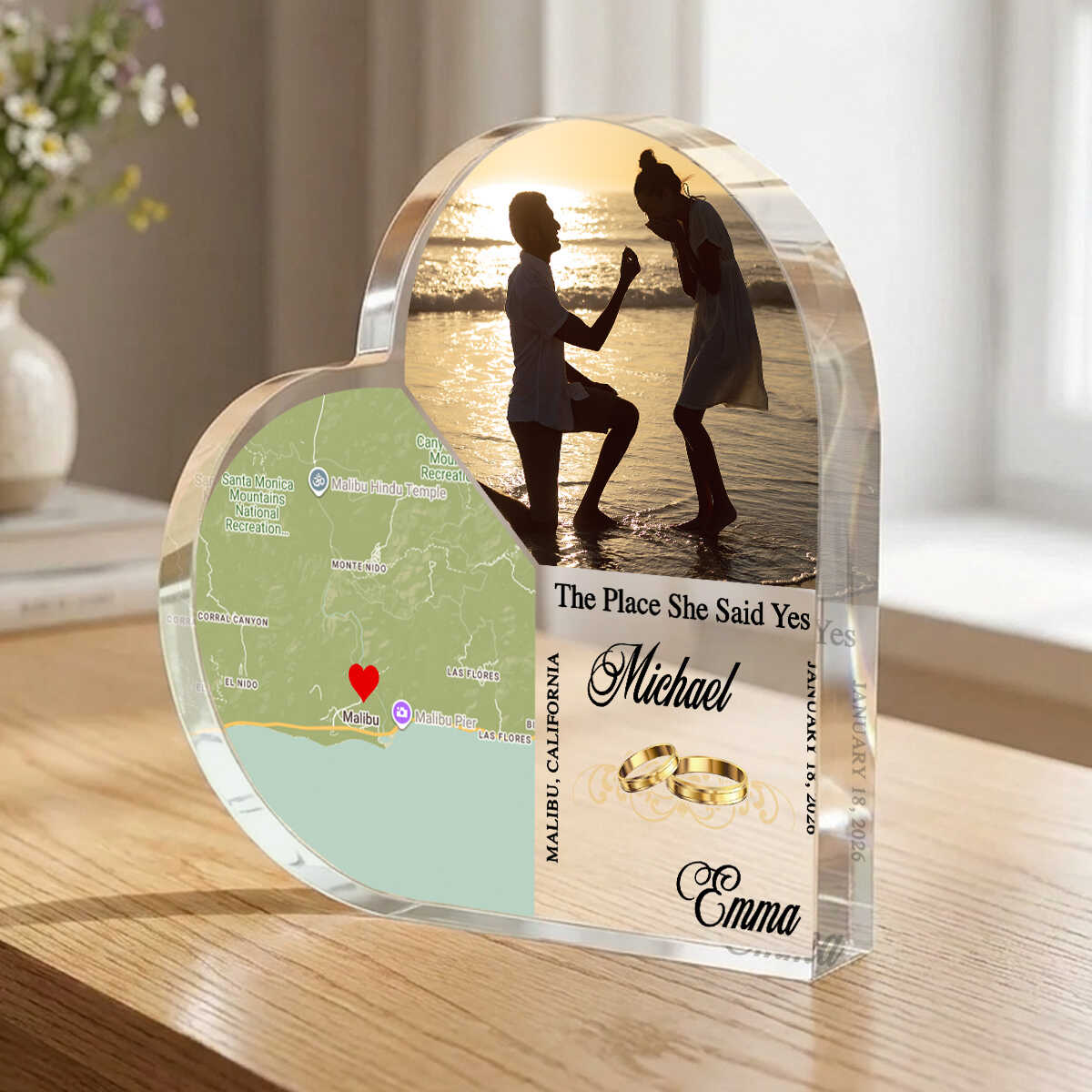Custom Proposal Location Map Acrylic, Personalized Map Engagement Gift For Couple, Proposal Photo Acrylic Plaque, Engagement Gift, Romantic Couple Gift 1 Custom Proposal Location Map Acrylic, Personalized Map Engagement Gift For Couple, Proposal Photo Acrylic Plaque, Engagement Gift, Romantic Couple Gift