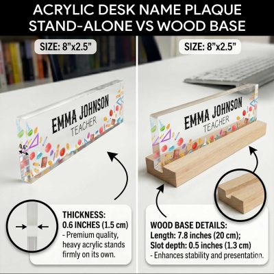 Personalized Teacher Desk Name Plate, End of Year Teacher Appreciation Gift, Gift for Teacher, Teacher Desk Name Plate