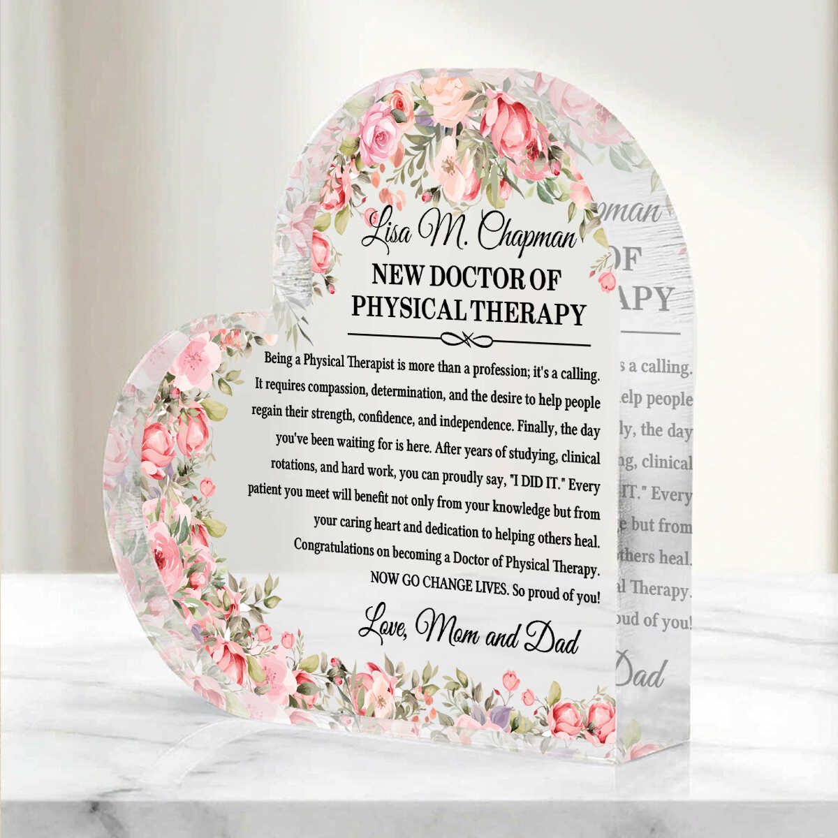 DPT Graduation Gift Personalized, New Physical Therapist Gift, Personalized DPT Acrylic Plaque, Doctor of Physical Therapy Graduation Gift 1 DPT Graduation Gift Personalized, New Physical Therapist Gift, Personalized DPT Acrylic Plaque, Doctor of Physical Therapy Graduation Gift