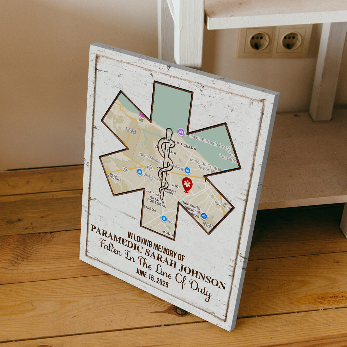 Personalized Paramedic Memorial Gift, Fallen Paramedic In Loving Memory, Custom EMT Memorial Gift, First Responder Sympathy Gift, First Responder Bereavement Gift