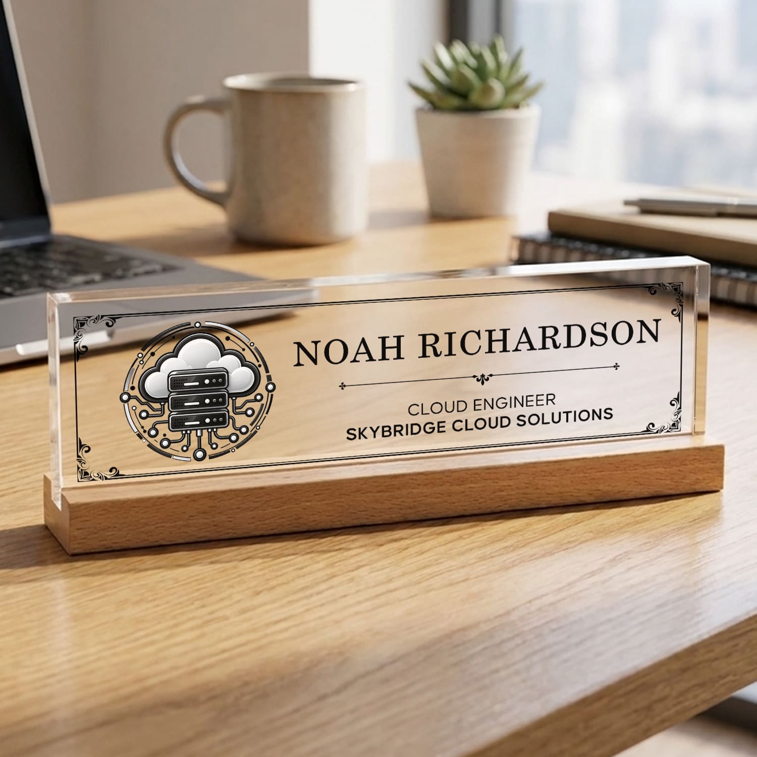 Personalized Cloud Engineer Name Plate, Custom IT Desk Sign, Cloud Computing Engineer Office Decor, Tech Professional Gift 1 Personalized Cloud Engineer Name Plate, Custom IT Desk Sign, Cloud Computing Engineer Office Decor, Tech Professional Gift